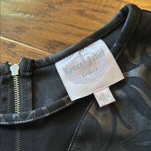 Romeo & Juliet Couture Black Floral Dress